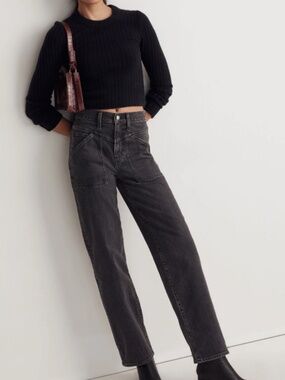 Madewell Perfect Vintage Wide-Leg Jeans Windhaven Wash Women’s 30 | Patch Pocket